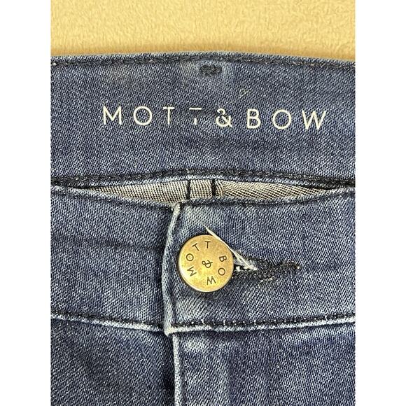 Mott Bow Jeans Womens 26x28 High Rise Skinny Stretch Regular Fit Denim‎ - Picture 4 of 13